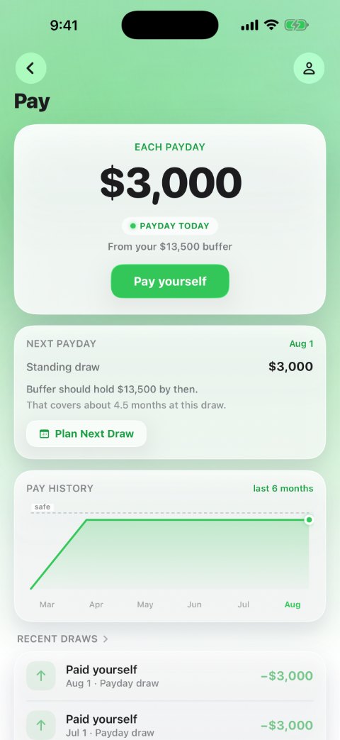 Afloat, Pay yourself